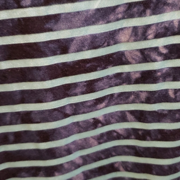 Urban Mango Striped Lace Detail Oversized Tank Top - Picture 4 of 7